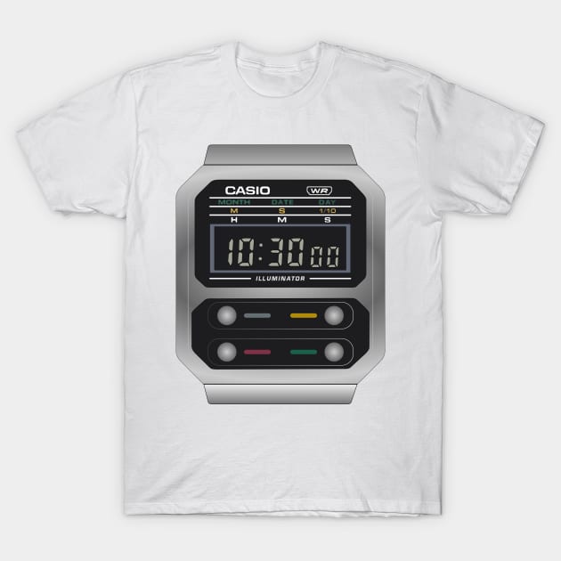 Casio A100 T-Shirt by RadDadArt